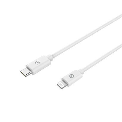 cable-celly-usb-c-macho-a-lightning-macho-1m-white