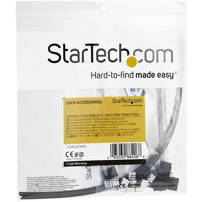 startech-5-cables-seguridad-doble-lazo