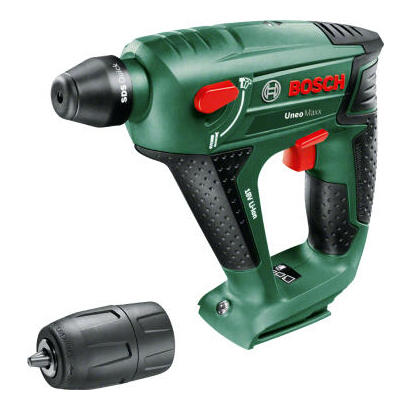 martillo-perforador-a-bateria-uneo-maxx-solo-18-voltios-verde-negro-bosch-sin-bateria-ni-cargador