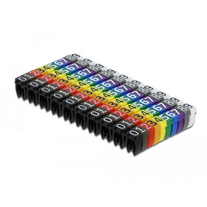 delock-18304-clips-marcadores-de-cable-0-9-colores-100-piezas-clip-de-cable