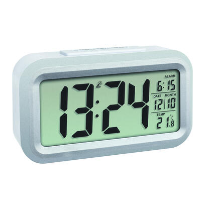 tfa-dostmann-60255302-despertador-reloj-despertador-digital-plata-blanco