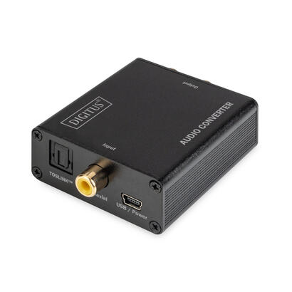 digitus-ds-40138-convertidor-de-audio-optico-negro