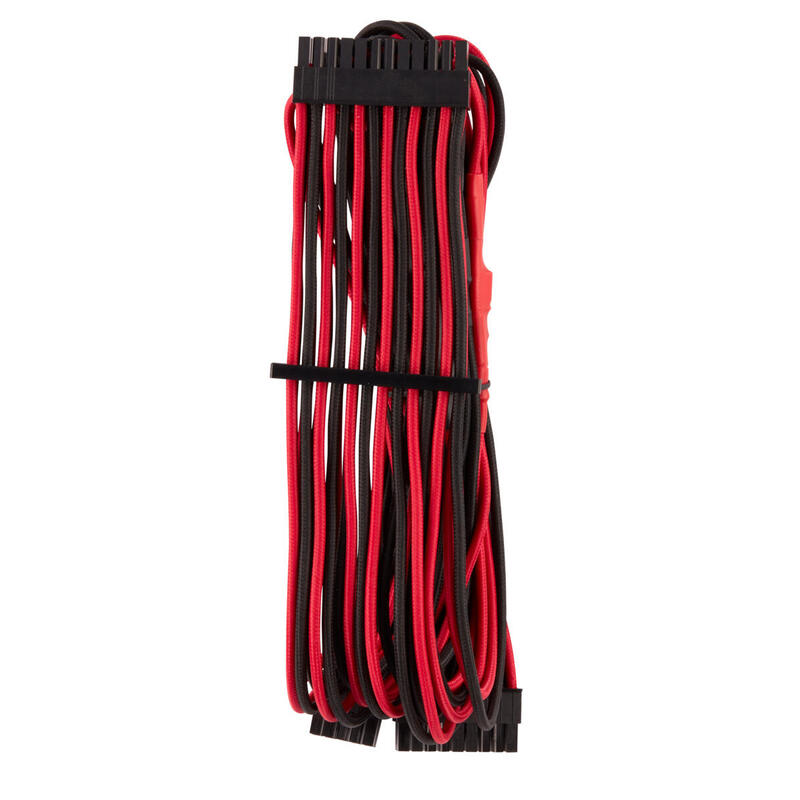 corsair-premium-sleeved-24-pin-atx-cable-type-4-gen-4-rojo-negro-con-funda-unica