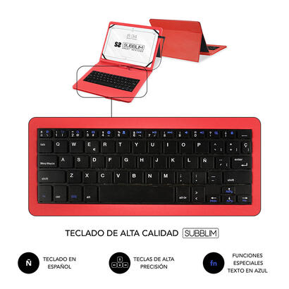 funda-teclado-tablet-keytab-pro-usb-101-rojo-subblim