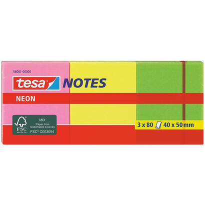 tesa-56001-nota-autoadhesiva-rectangulo-verde-rosa-amarillo-80-hojas