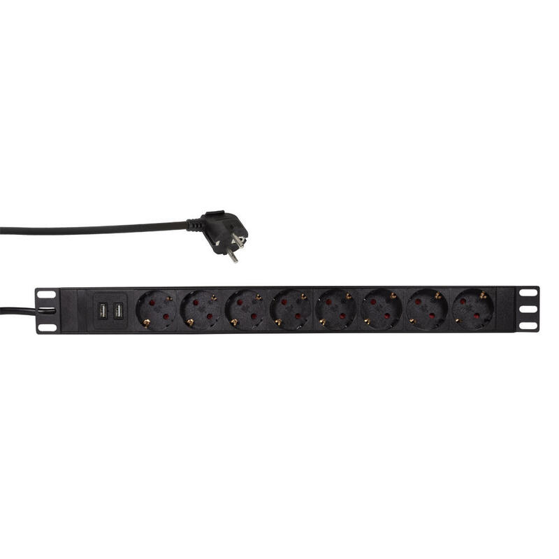 logilink-pdu8c02-unidad-de-distribucion-de-energia-pdu-1u-negro-8-salidas-ac