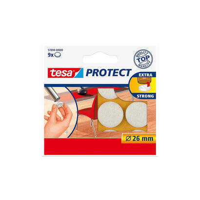 tesa-protect-filzgleiter-rund-26mm-blanco-9m