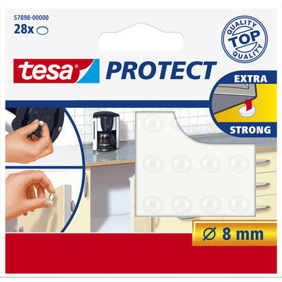 tesa-protect-tapon-de-ruido-redondo-8mm-transparenteee-28uds