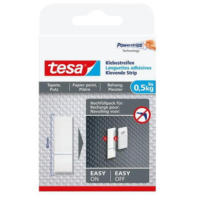 tiras-adhesivas-tesa-para-papel-pintado-y-yeso-hama-05-kg-9-piezas