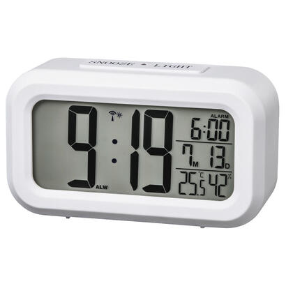 hama-rc-660-reloj-de-sobremesa-digital-blanco-rectangular