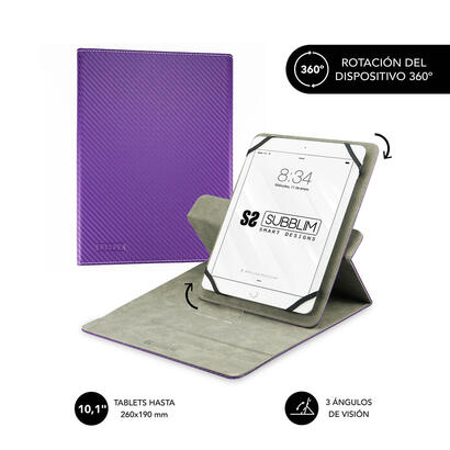 funda-universal-subblim-rotate-360-para-tablet-hasta-101-256cm-purple-rotacion-360-interior-aterciopelado-sistema-cierre-solapa-