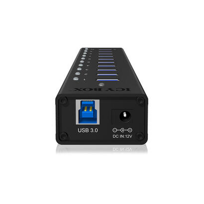 icybox-ib-ac6110-icybox-10-x-port-usb-30-hub-with-usb-charge-port-black