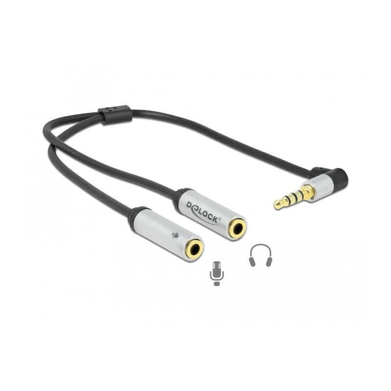delock-66437-divisor-de-audio-negro-plata