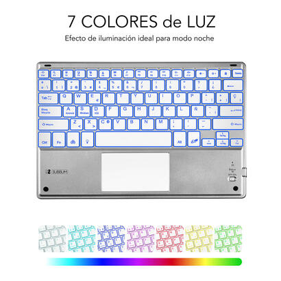 teclado-bluetooth-subblim-smbt50-con-touchpad-smart-blacklit-silver-bt-30-teclas-iluminadas-bateria-420mah-compatible-multidispo