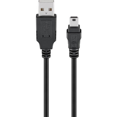 goobay-93229-cable-usb-usb-20-03-m-usb-a-mini-usb-b-negro