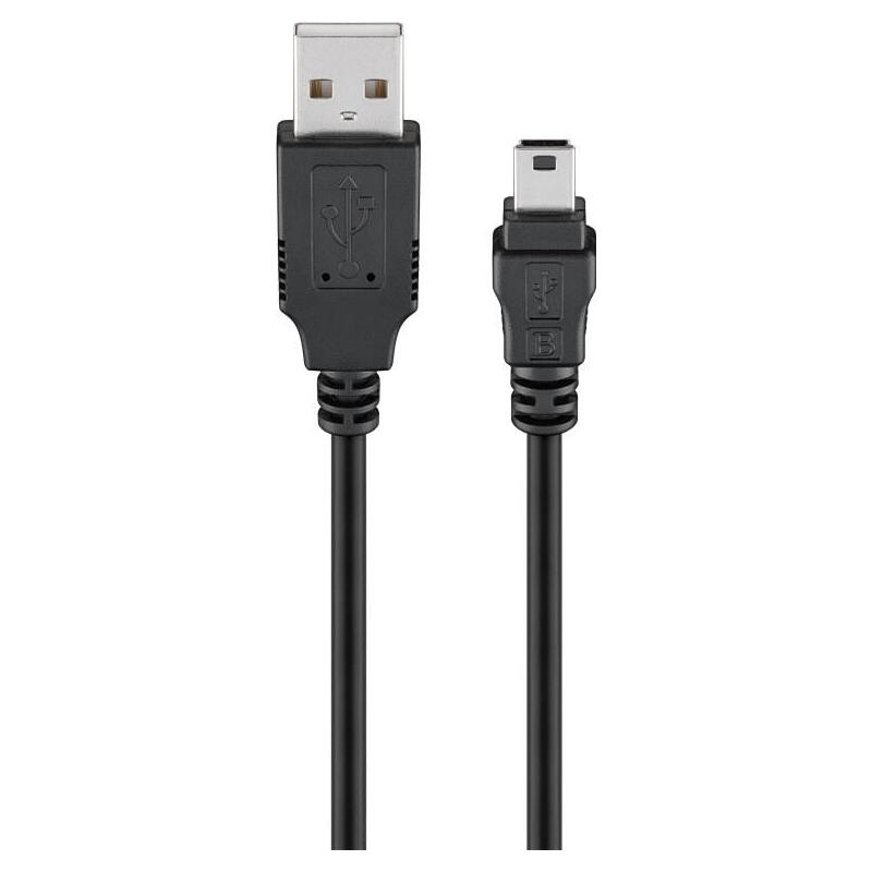 goobay-93229-cable-usb-usb-20-03-m-usb-a-mini-usb-b-negro