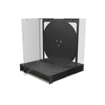 mediarange-box31-2-caja-transparente-para-cd-2-discos-negro-transparente-5-piezas