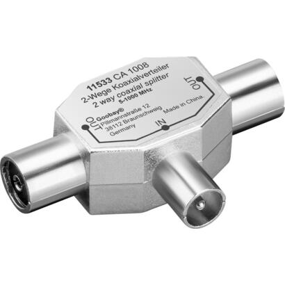 koaxial-verteiler-2x-kupplung-auf-stecker-kabel-silber