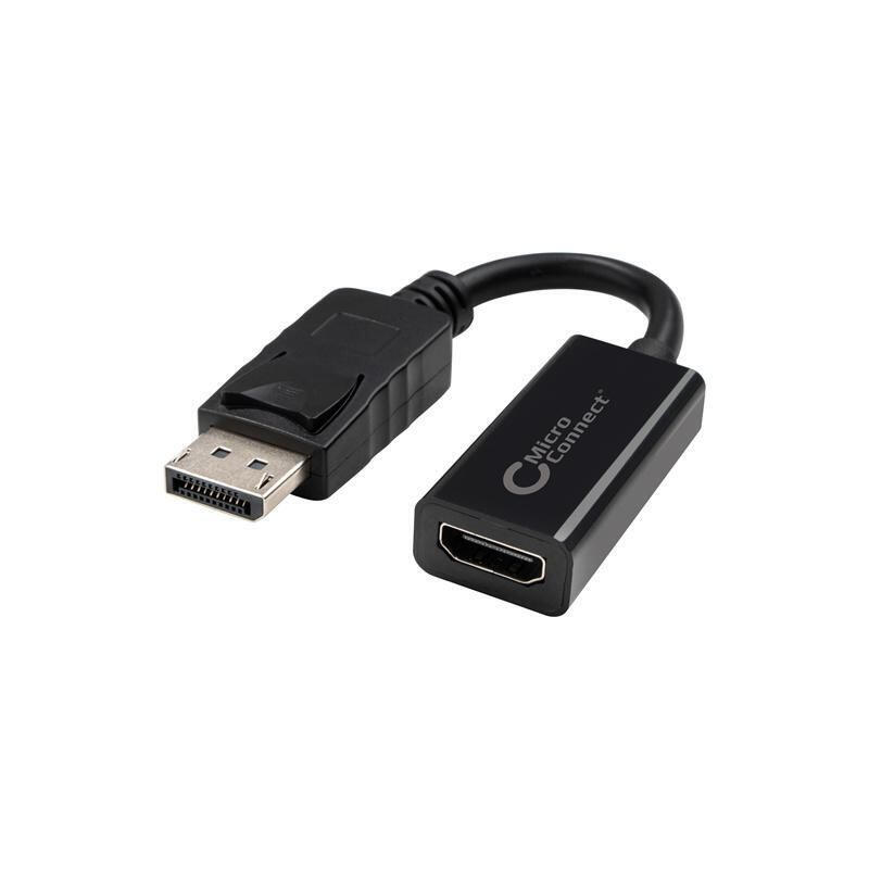 microconnect-dphdmi2-adaptador-de-cable-de-video-005-m-displayport-hdmi-negro
