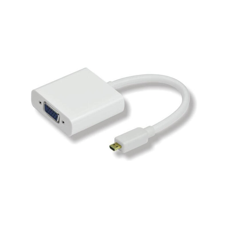 microconnect-hdmidvga-adaptador-de-cable-de-video-025-m-hdmi-tipo-d-micro-vga-d-sub-blanco