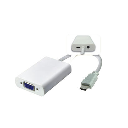 microconnect-hdmvga2-adaptador-de-cable-de-video-015-m-hdmi-vga-d-sub-blanco