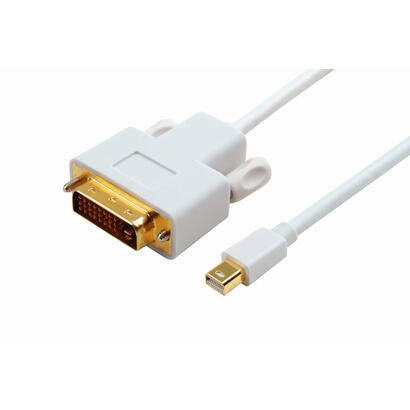 microconnect-mdpdvi2-adaptador-de-cable-de-video-2-m-dvi-d-mini-displayport-blanco