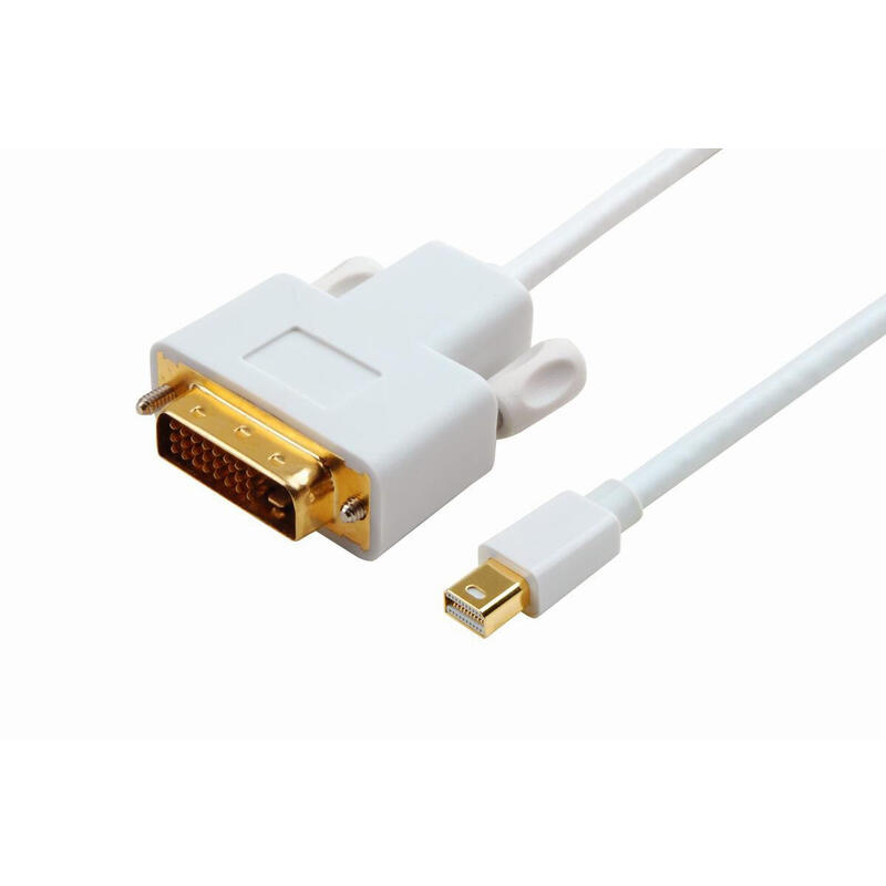microconnect-mdpdvi1-adaptador-de-cable-de-video-1-m-mini-displayport-dvi-d-blanco