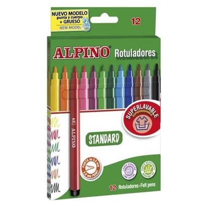 alpino-estuche-12-rotuladores-standard-colores-surtidos