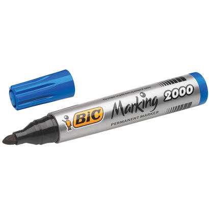 caja-de-rotuladores-de-punta-fibra-acrilica-permanente-bic-marking-2000-49mm-12-unidades-azules