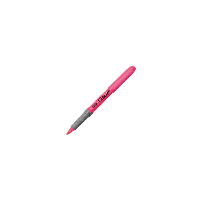 caja-de-marcadores-fluorescentes-bic-marking-highlighter-grip-12-unidades-rosas