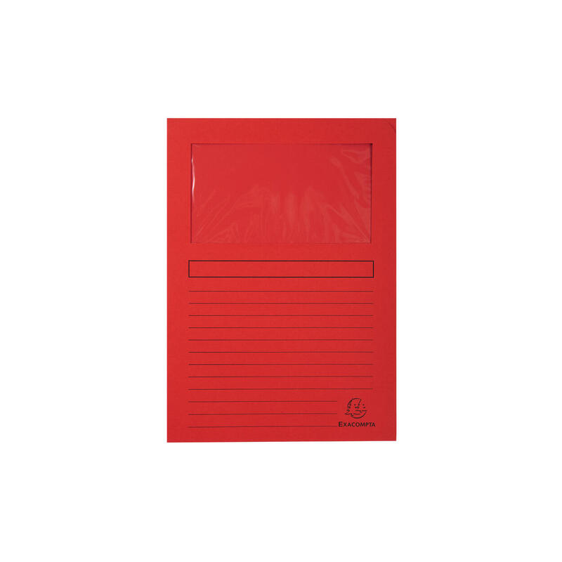 exacompta-subcarpeta-a4-forever-con-ventana-rojo-120gr-100u-