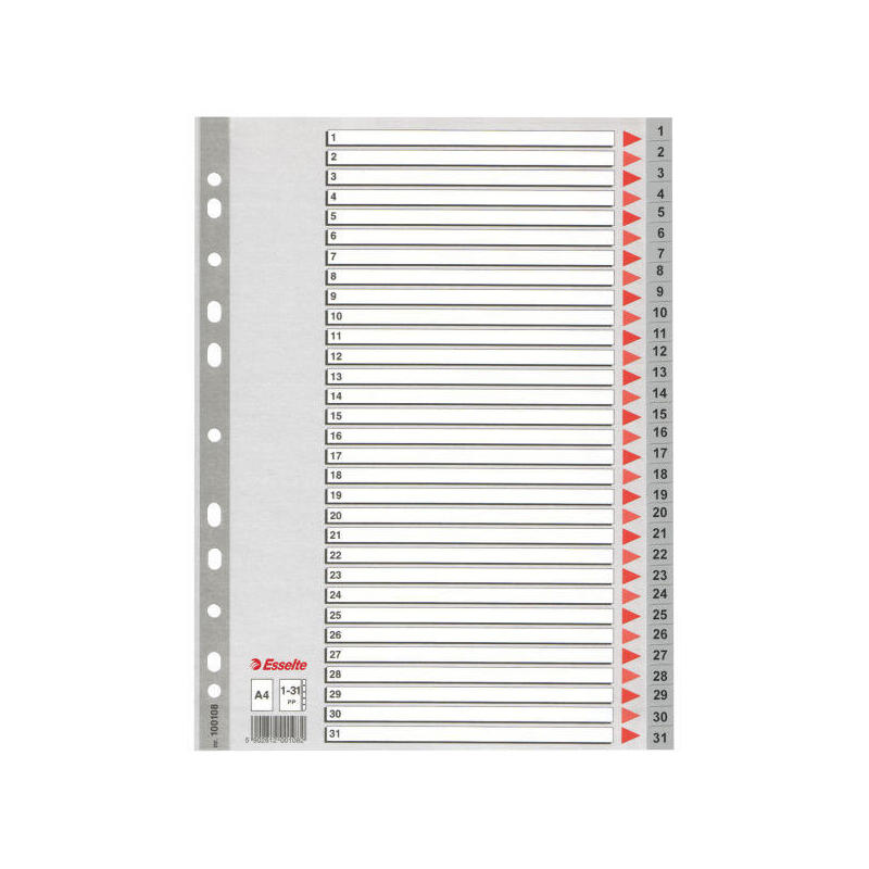 esselte-indice-numerico-multitaladro-1-31-polipropileno-a4-gris-con-caratula-indice-carton-color