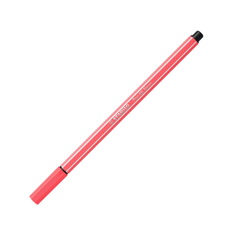 stabilo-pen-68-rotulador-rojo-fluorescente-10u-