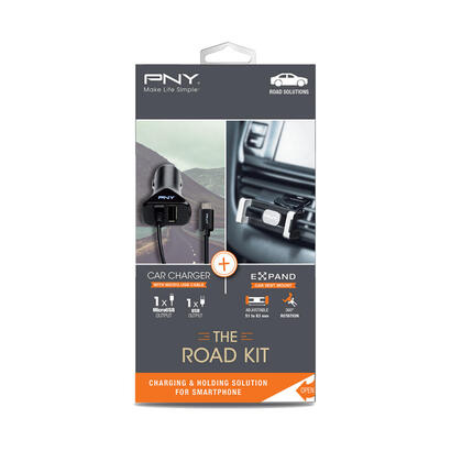 pny-road-kit-soporte-cargador-doble-dual-cable