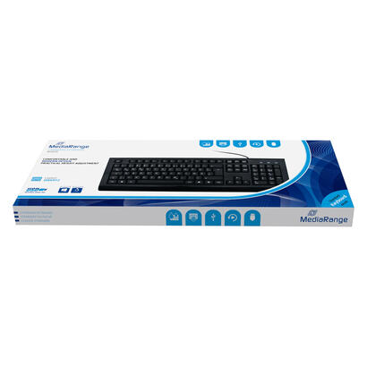 mediarange-mros101-teclado-usb-qwertz-aleman-negro