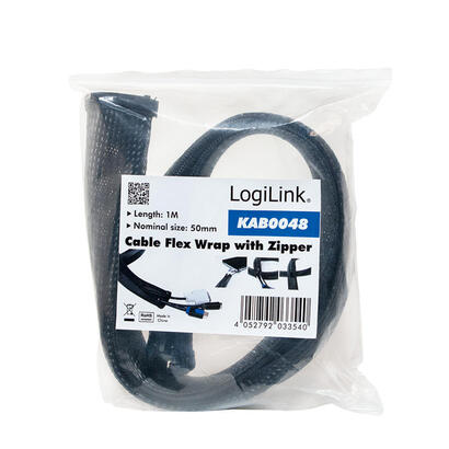logilink-kab0048-proteccion-de-cable-flexible-con-cremallera-1m