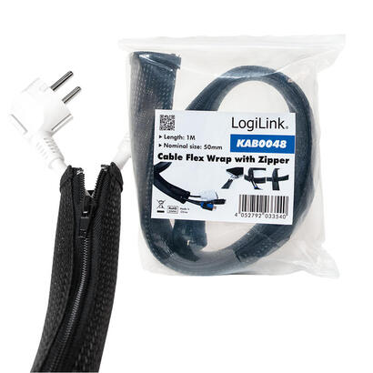 logilink-kab0048-proteccion-de-cable-flexible-con-cremallera-1m
