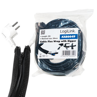 logilink-flexwrap-50x35x2000mm-proteccion-de-cable-flexible-cremallera