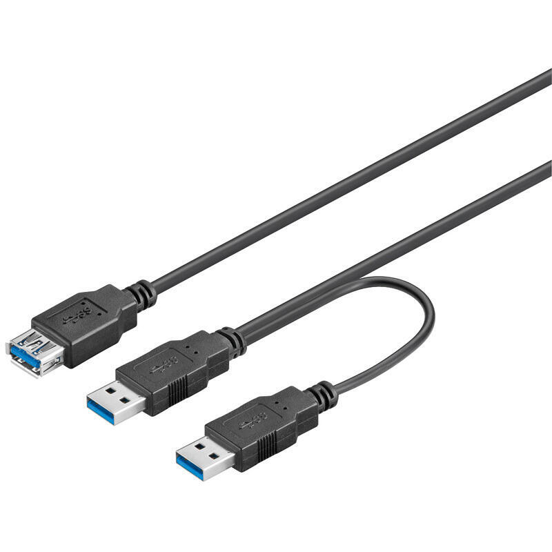 goobay-usb-30-03-m-cable-usb-usb-32-gen-1-31-gen-1-03-m-usb-a-2-x-usb-a-negro