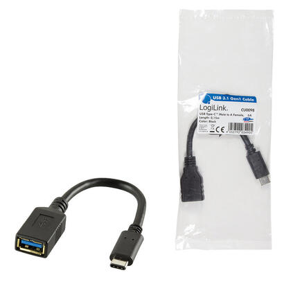 logilink-usb-c-015-m-usb-32-gen-2-31-gen-2-negro