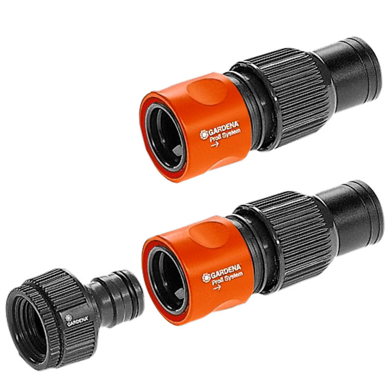 gardena-1505-23-professional-system-connection-set-conexiones-negro-naranja-para-sistemas-de-rociadores-o-tuberias