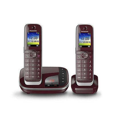 panasonic-kx-tgj322-telefono-dect-rojo-identificador-de-llamadas