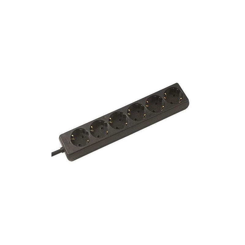 bachmann-selly-6-vias-regleta-de-enchufes-negro-cable-de-conexion-de-15-m