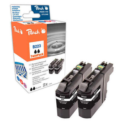 peach-pi500-142-tinta-compatible-negro-2-piezas-lc-223bk