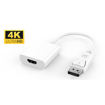 microconnect-dphdmi3w-adaptador-de-cable-de-video-015-m-displayport-hdmi-blanco