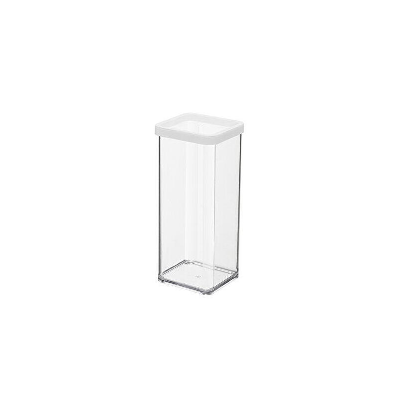 rotho-11605-caja-rectangular-15-l-transparente-blanco