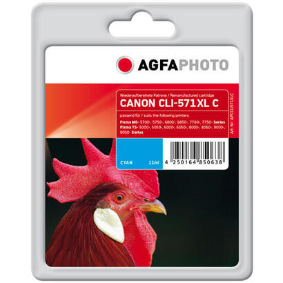 agfaphoto-apccli571xlc-tinta-compatible-canon-cli-571xl-cian