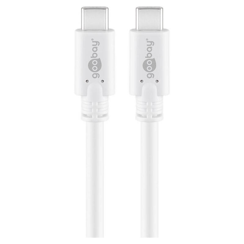 goobay-67194-cable-usb-usb-c-1m-32-gen-2-31-gen-2-blanco