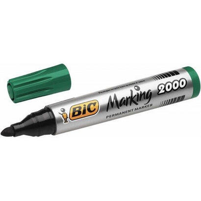 bic-marcador-permanente-marking-2000-punta-redonda-verde-caja-12u-