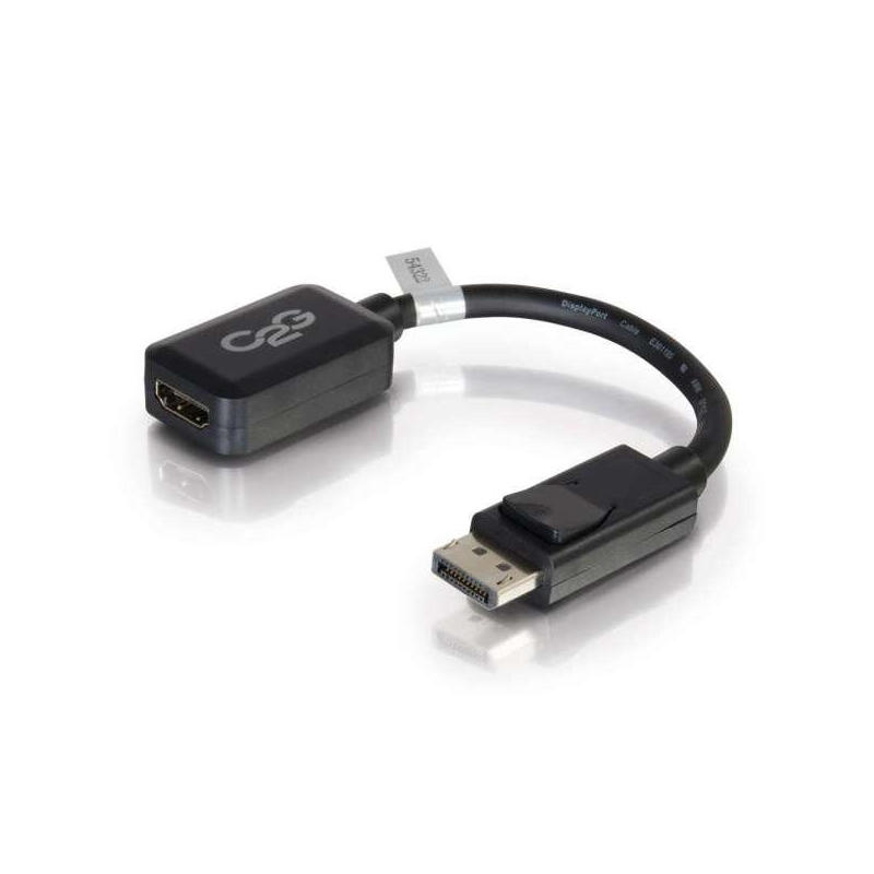 c2g-8in-displayport-to-hdmi-adapter-dp-to-hdmi-adapter-1080p-black-mf-adaptador-de-video-displayport-macho-a-hdmi-hembra-203-cm-